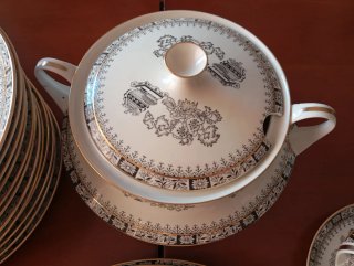 Vajilla "Santa Clara" Vigo de porcelana  Vintage