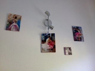 4 Cuadros  Bailarinas  Rosa y Blanco