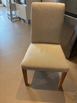 Pack 4 sillas IKEA BERGMUND beige – excelente esta