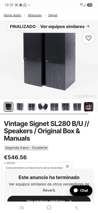 Altavoces Signet SL 280B
