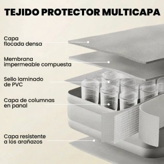 Colchón Hinchable Individual con Bomba