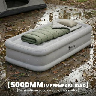 Colchón Hinchable Individual con Bomba