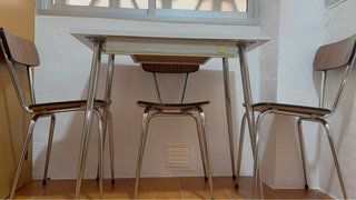 Comedor Vintage Mesa y 4 Sillas