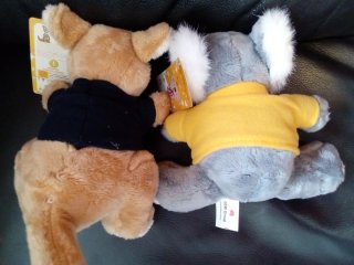 Par Peluches Canguro Koala Australia