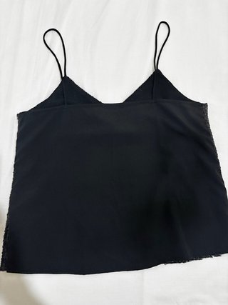 Top tirantes lentejuelas negro