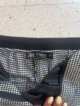 Pantalón estampado pata de gallo