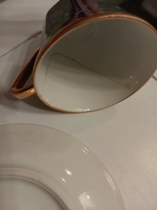 Set tazzine Porcelaine Vérigord de Limoges.