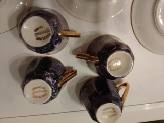 Set tazzine Porcelaine Vérigord de Limoges.
