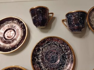 Set tazzine Porcelaine Vérigord de Limoges.