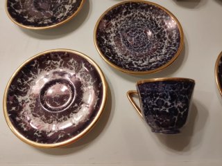 Set tazzine Porcelaine Vérigord de Limoges.