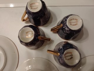 Set tazzine Porcelaine Vérigord de Limoges.