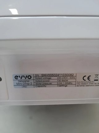 EVVO Lavavajillas Compacto Pequeño