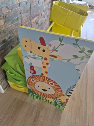 Mueble infantil almacenamiento juguetes más cestas