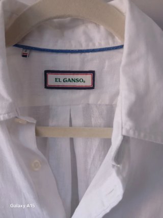 EL GANSO Camisa lino blanca