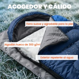 Saco de Dormir Ligero Adulto 3 Estaciones