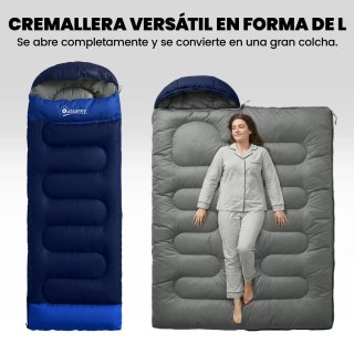 Saco de Dormir Ligero Adulto 3 Estaciones