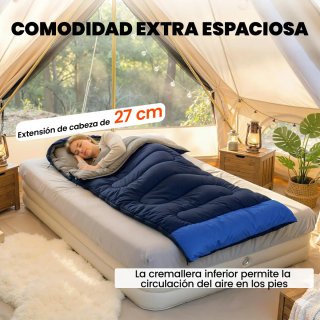 Saco de Dormir Ligero Adulto 3 Estaciones