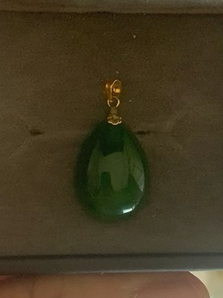 Colgante Oro 18k Jade Natural