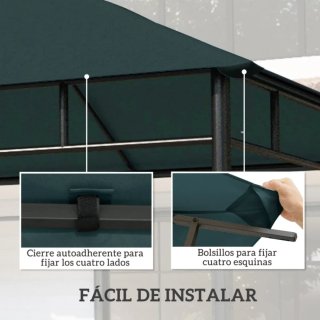 Techo de repuesto para carpa verde