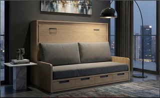 CAMA MATRIMONIO ABATIBLE CON SOFÁ 135.