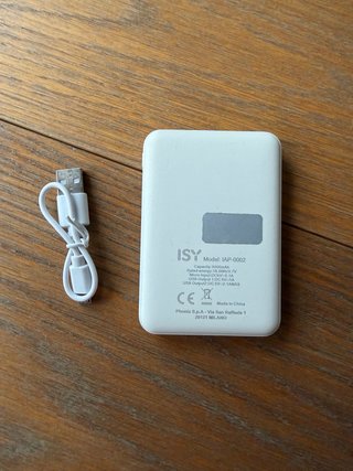 Power Bank ISY 5000mAh con cavo