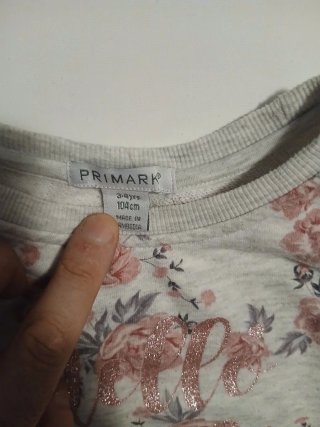 Sudadera niña flores y lentejuelas