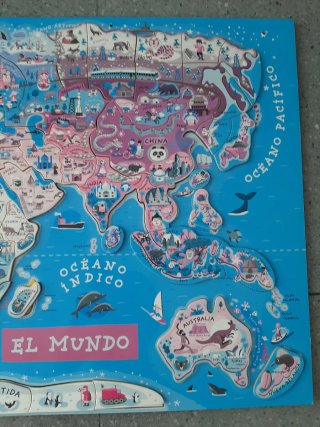 Puzzle magnético Janod El Mundo