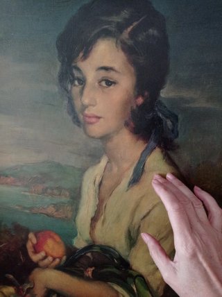 Cuadro Mujer con Frutas