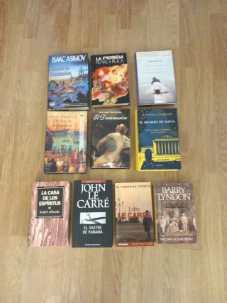 Lote libros de novela internacional