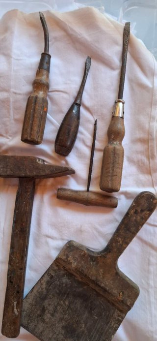 Lote herramientas antiguas años 40s-50s del XX