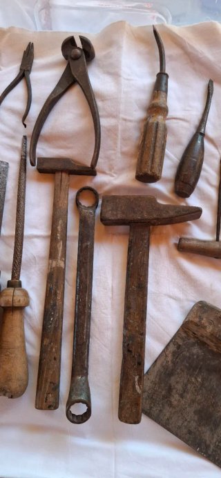 Lote herramientas antiguas años 40s-50s del XX