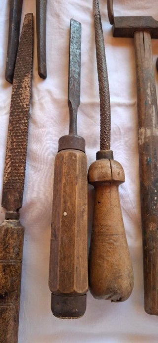 Lote herramientas antiguas años 40s-50s del XX