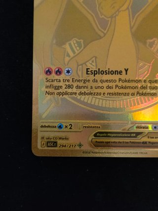 Mega Charizard Y EX Carta Pokémon Asc 294 Ita Nm
