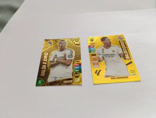 Carta Fútbol Mbappé y Bellingham Balón de Oro