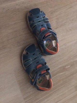 Sandalias Pablosky niño azul y naranja