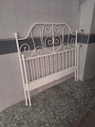 Cabecero forja blanco cama 135