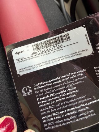 Ferro arricciacapelli Dyson Airstrait in ceramica rosa