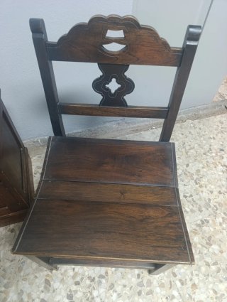 Conjunto 2 Sillas Madera Vintage