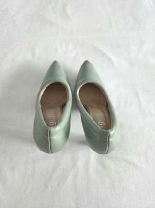 Tacones verdes de punta fina | Vigotti