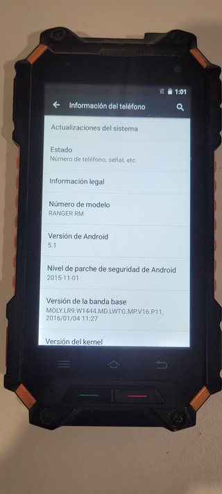 Smartphone Ranger RM Negro/Naranja