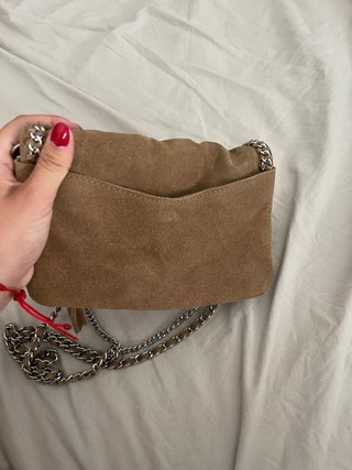 Bolso de ante marrón