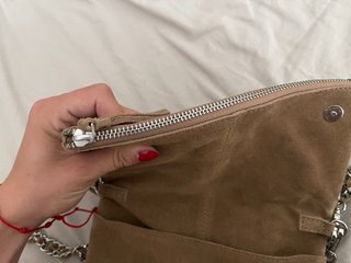 Bolso de ante marrón