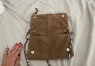 Bolso de ante marrón