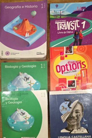 Lote Libros 1 ESO Geografía, Biología, Francés