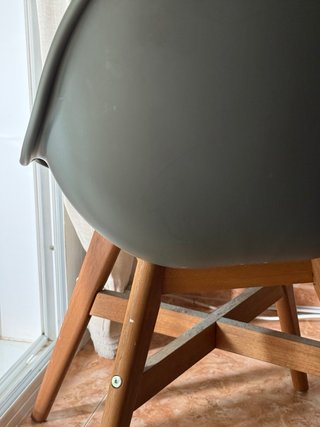 Silla Nórdica Ikea Negra Madera