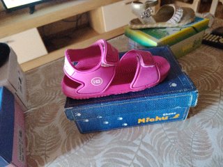 Sandalias deportivas rosa fucsia T29
