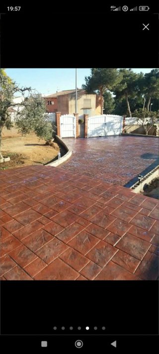 Hormigón impreso para exteriores