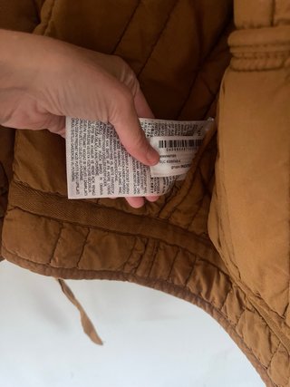 Chaqueta acolchada Zara marrón