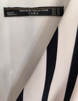 Mono Zara Talla XS Efecto Vestido Rayas