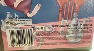 VHS Alicia en el País de las Maravillas (Español)